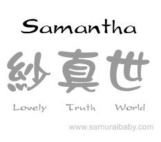 samantha kanji name